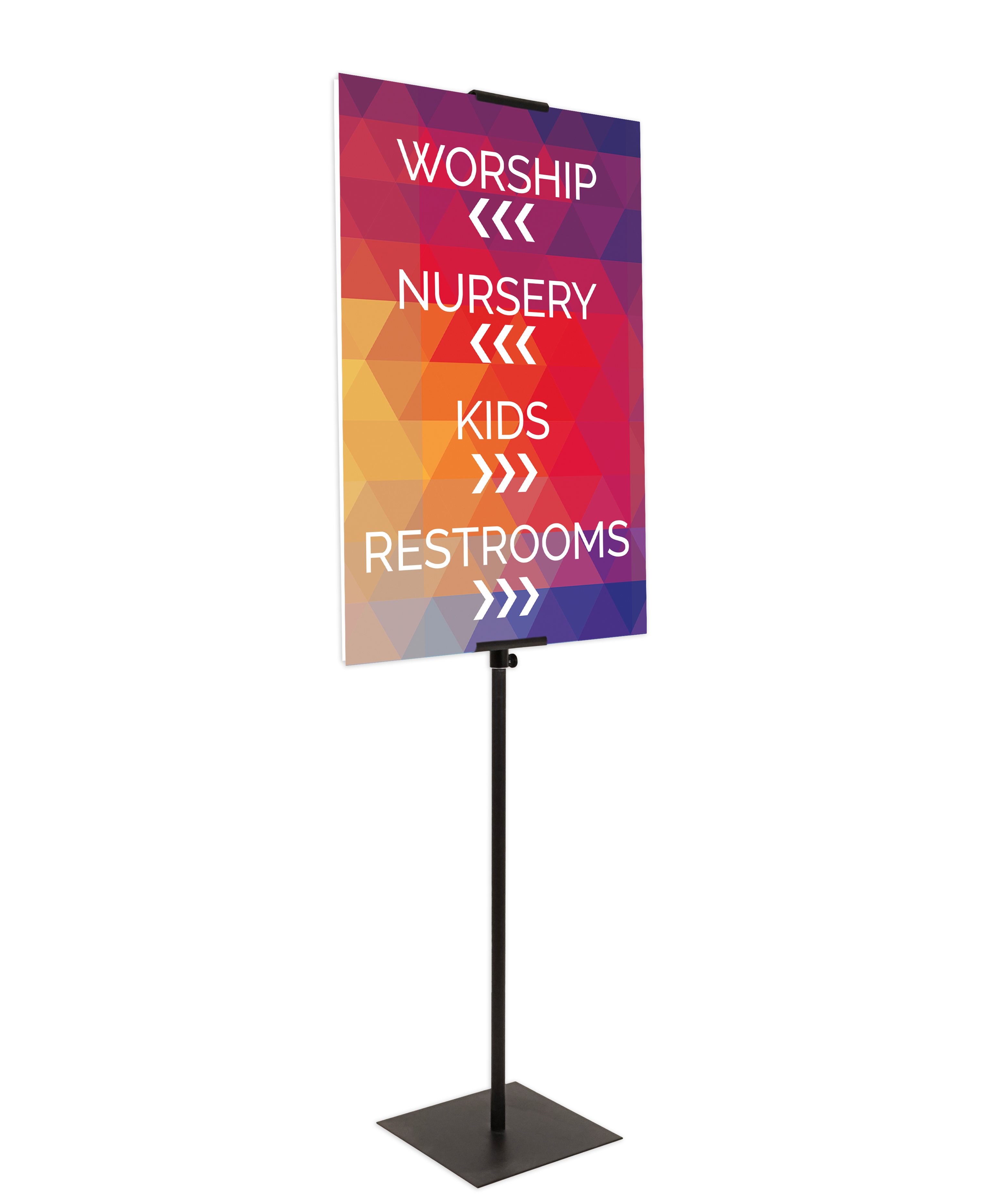 Rigid Signs, Directional, General Blue Directional, 23 x 23 3