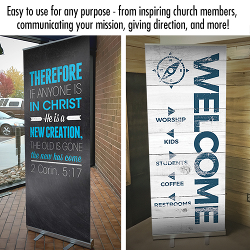 Banners, Back To Church Sunday, Back to Church Welcomes You Logo, 2'7 x 6'7 2