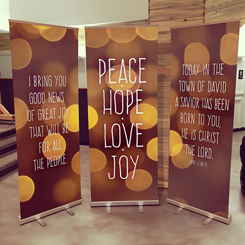 Banners, Christmas, Advent Joy, 2'7 x 6'7 3