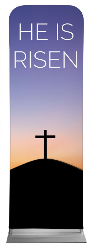 Banners, Easter, He Is Risen Sunrise, 2' x 6'