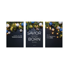Savior Born Christmas Triptych 