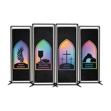 Easter Window Icons Set 