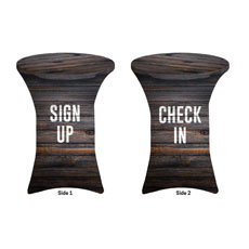 Dark Wood Sign Up Check In 